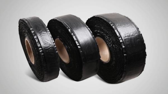 Road Crack Sealing Bituminous Tape Asphalt Overbanding Tape Adhesi Tinggi